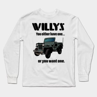 Willys Jeep Long Sleeve T-Shirt